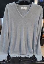 Mens Robert Bruce Gray Sweater 100% Orlon Acrylic Size Large Made in the USA