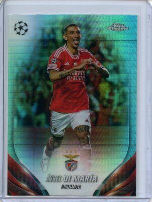 2023-24 Topps Chrome UEFA Angel Di María Aqua Prism Refractor #53