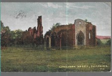 NICE RARE OLD POSTCARD - LINCLUDEN ABBEY - DUMFRIES 1904