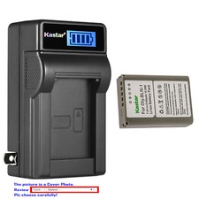 Kastar Battery LCD Wall Charger for Olympus BLN-1 BLN1 Battery BCN-1 Charger