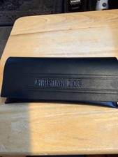 CHRISTIAN DIOR Black Medium Soft LEATHER EYEGLASS CASE 7" X 3.5"