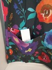 Black Bright Abstract Floral Scrub Top S  Heal Wear 3 Hem pockets Mark — photo 5