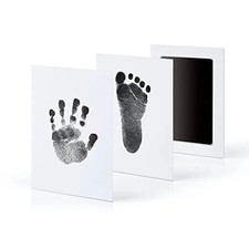 DIY Pet Paw Print Kit with Inkless Touch Pad for Dog Cat Keepsake, Handprint