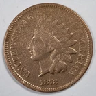 1873 Indian Head Penny Cent Closed 3 Very Good (VG) Details