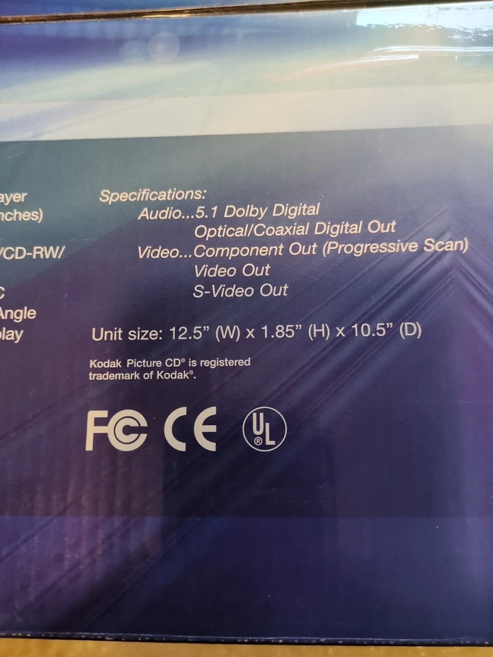 Coby DVD 515 Super Slim Progressive Scan DVD PLAYER MP3 CD Brand NEW In Box - Image 3 of 4