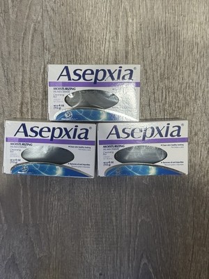 3 Pack! Asepxia Moisturizing Cleansing Bar Soap 4 oz New!