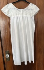 Vintage Vanity Fair White Ivory Lace Babydoll Nightgown Woman s M