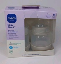 MAM Easy Start Anti-Colic 2 Bottles 4.5 oz Extra Slow Flow