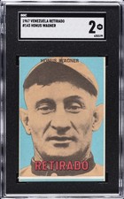 1967 VENEZUELA RETIRADO #143 HONUS WAGNER SGC 2