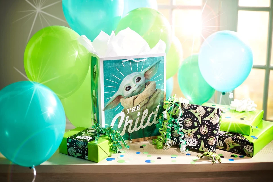 Star Wars Mandalorian Wrapping Paper, The Child/Baby Yoda (1 Roll, 75 sq. ft.) - Image 2 of 4