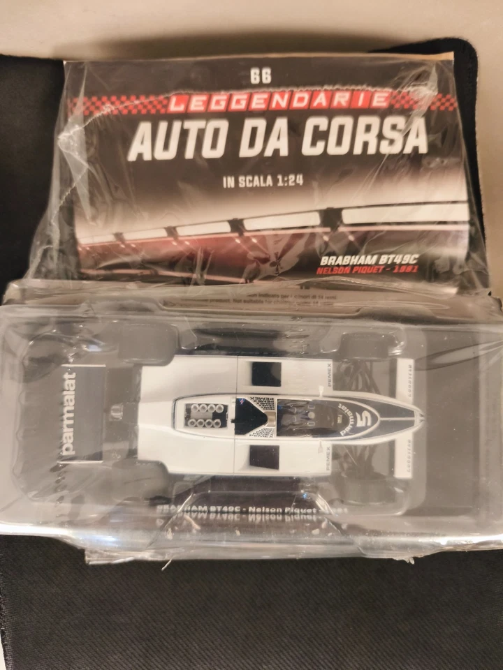 LEGGENDARIE AUTO DA CORSA-BRABHAM BT49C- PIQUET-1981-CENTAURIA 1/24 NUOVA - Immagine 3 di 3