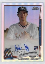 2014 Topps Chrome Rookie Auto Refractor 476/499 Andrew Heaney #AH Auto m4h