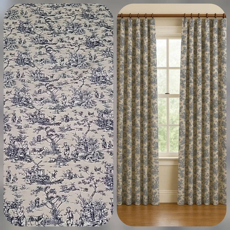 9码Mill Creek织物法国薄纱织物米色黑色Zepel 56英寸宽 — 第 2/4 张图片