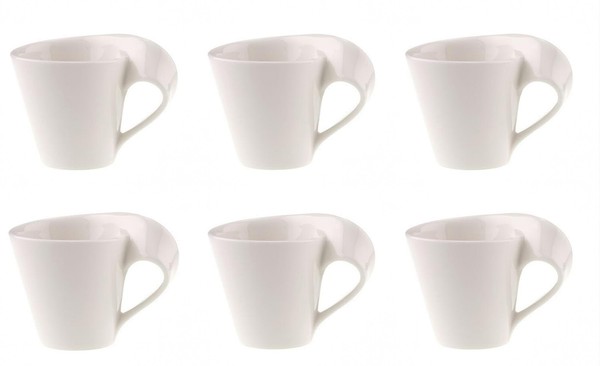 Villeroy & Boch Newwave Caffè 6Er Set Espressotassen 80Ml Weiß Porzellan-image
