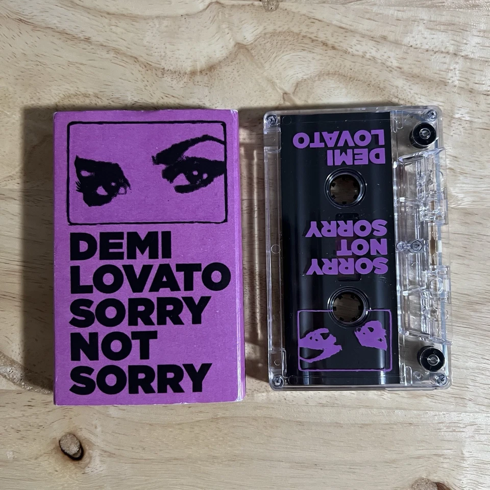 Demi Lovato Signed Cassette Sorry Not Sorry Single Radio Promo 1 of 10 Autograph - Image 2 of 4