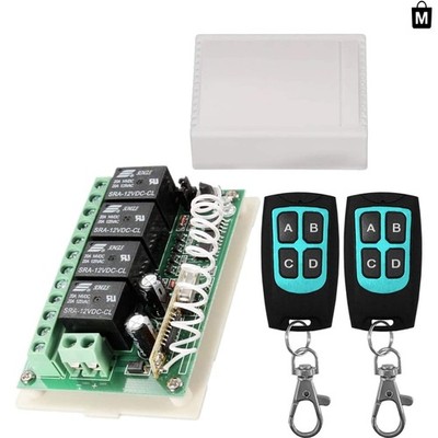 High-Performance 12V RF Relay Switch Kit - 3 Modes for Various Applications