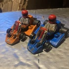 1980s Vintage Corgi Toys Zip Go Karts  Blue & Orange