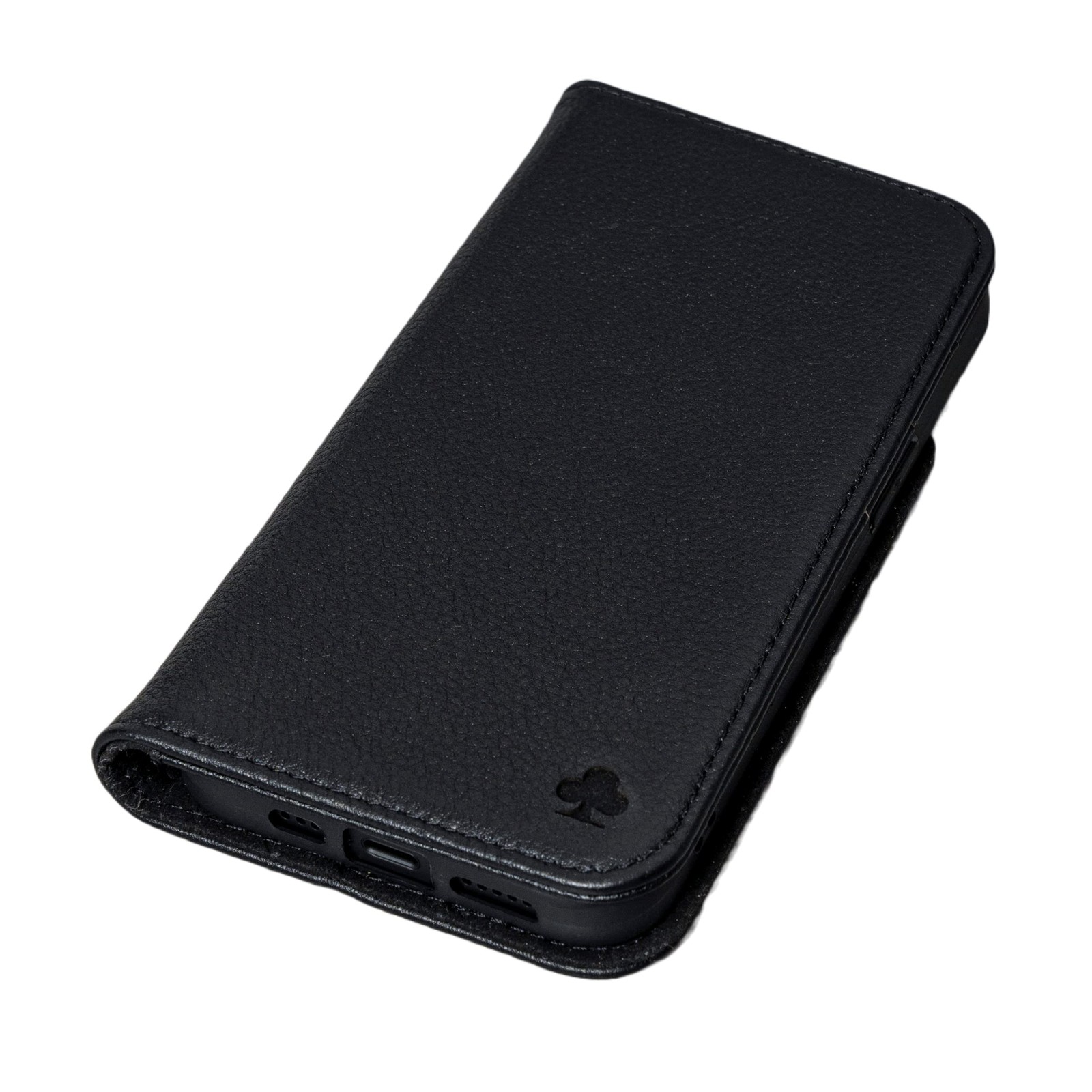 Étui en cuir pour iPhone 8 Plus et 7 Plus avec porte-carte noir