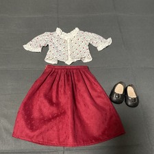 American Girl Doll Felicity School Outfit Red Skirt Blouse Pleasant Company 91