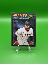 2026 Topps Heritage #327 WILLY ADAMES Black Border - San Francisco Giants