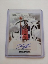 Kobe Brown 2025-26 Topps Chrome SkyWrite Signatures Auto #SWS-KB Clippers
