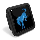 Ford Bronco in Blue Black Rubber 2" Trailer Tow Hitch Receiver Cover