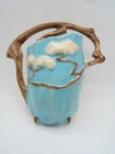 ROSEVILLE BLUE MING TREE WALL POCKET 566-8