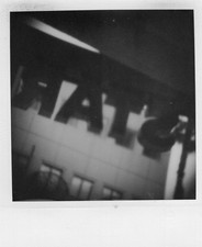 VINTAGE POLAROID PHOTO ODDITY ABSTRACT STAR LETTERS SIGN ARTY STILL LIFE