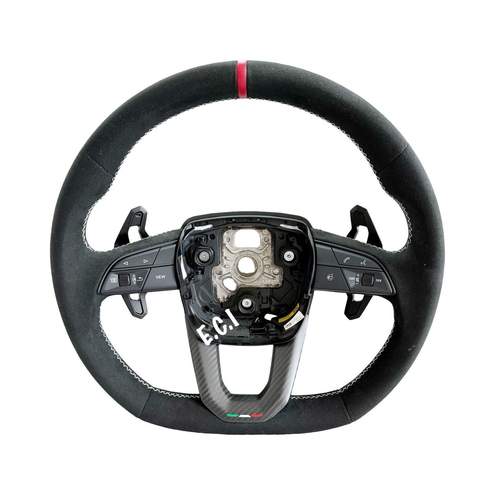 2027 OEM LAMBORGHINI URUS SE ALCANTARA X CARBON PERFORMANTE STEERING WHEEL WHITE