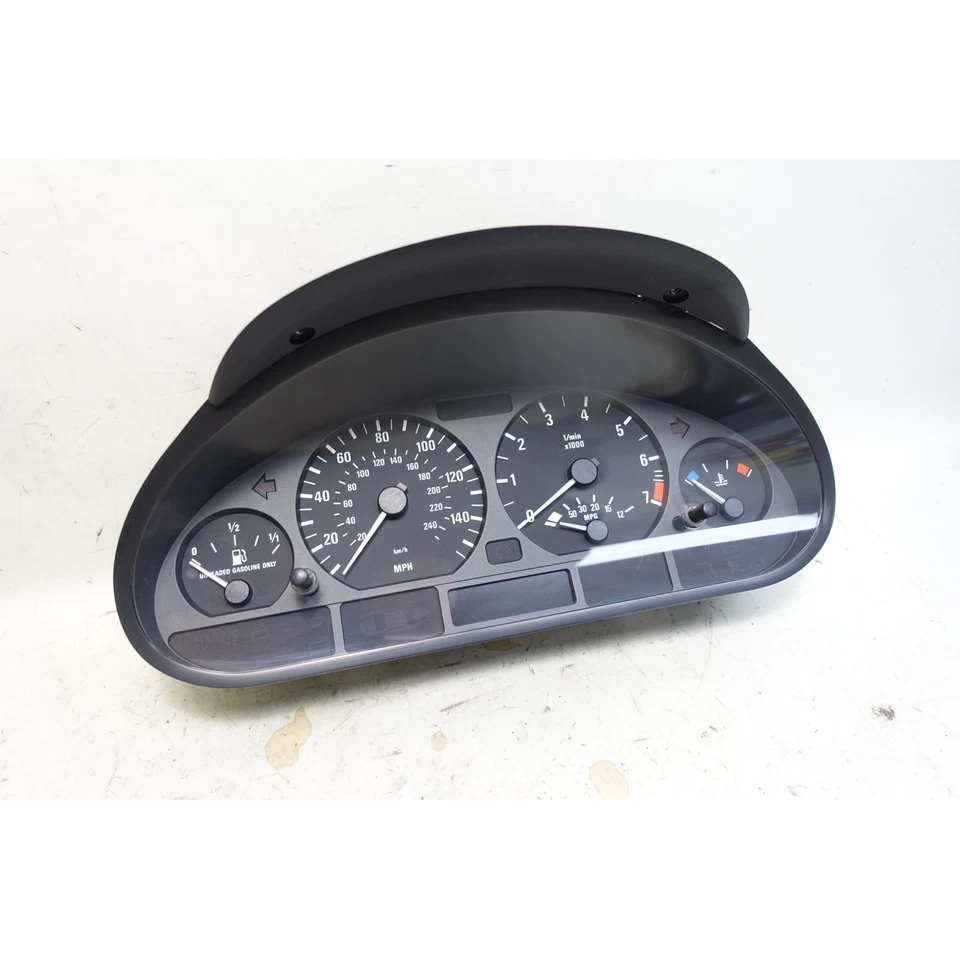Cuadro de instrumentos Speedo 5 velocidades manual 122 k OEM 99-05 BMW E46 serie 3 4 puertas fabricante de equipos originales Foto 2 de 4
