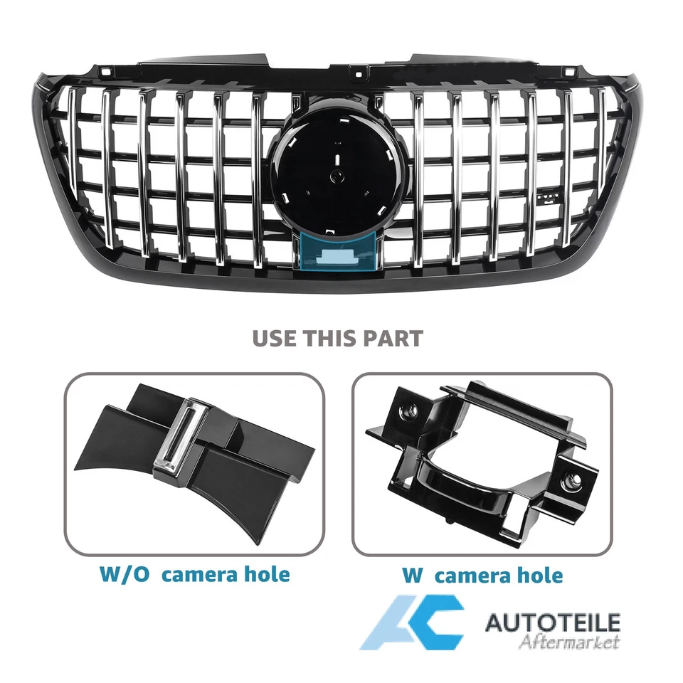 Kühlergrill Sport-Panamericana GT Grill Chrom für Mercedes Sprinter W907 B907 - Bild 2 von 4