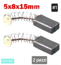 2 Pz  Spazzole carboncini 5x8x15 mm per Smerigliatrice Angolare Trapano Bosh #1