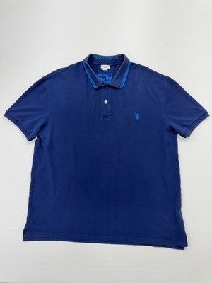 U.S. Polo Assn Herren Blau Poloshirt Slim Fit XXXL Baumwollmischung Zustand