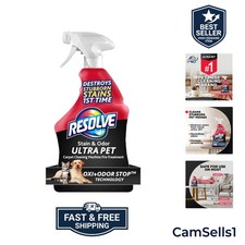 Ultra Pet Carpet Cleaner Spray for Removal of Pet Stains Odors, 32oz Re...