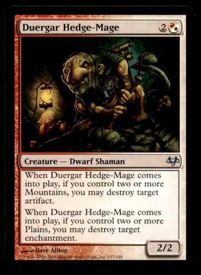 Duergar Hedge-Mage LP Light Play Eventide MTG [10667]
