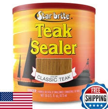 STAR BRITE Teak Sealer No Drip Splash Formula 16oz Outdoor Marine Wood Finish