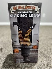 Mr. Halloween Animated Kicking Witch Legs 16.5 " Prop 12" Stake Motion Activated