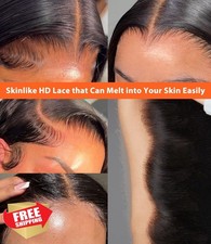 Mlip 2x6 HD Lace Closure Straight 14" Indian Human Hair Skinlike Invisible