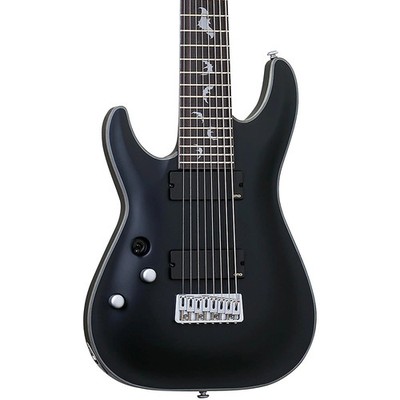 Schecter Damien Platinum 8 Left Handed Electric Guitar Satin Black