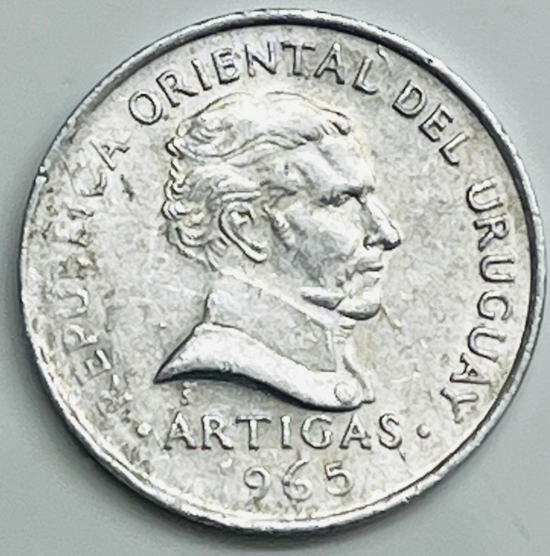 1965 Uruguay 50 Centesimos KM# 45 Circulated Condition