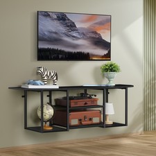 Wall Mount Entertainment Console Center Media Table Floating TV Stand w/Storage