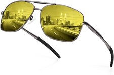 URUMQI Polarized Aviator Sunglasses for Men Women, UV400 Protection Lens, Ultra