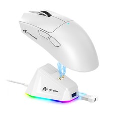 ATTACK SHARK X11 Lightweight Wireless Gaming Mouse with RGB Charging Dock,Tri...