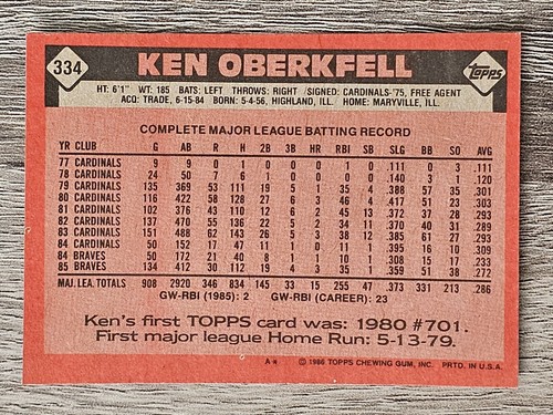 1986 Topps Baseball Pick A Card #208-#408 - Picture 229 of 359