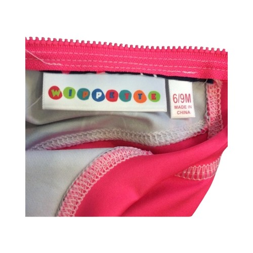 Traje de baño Wippette Swim Infantil Niñas 1 pieza talla 6/9 meses cremallera trasera - Imagen 7 de 9