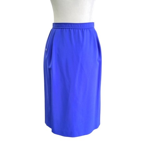 Emanuel Ungaro Vintage Button Side Wrap Over The Knee Skirt Made in Italy - Picture 4 of 10