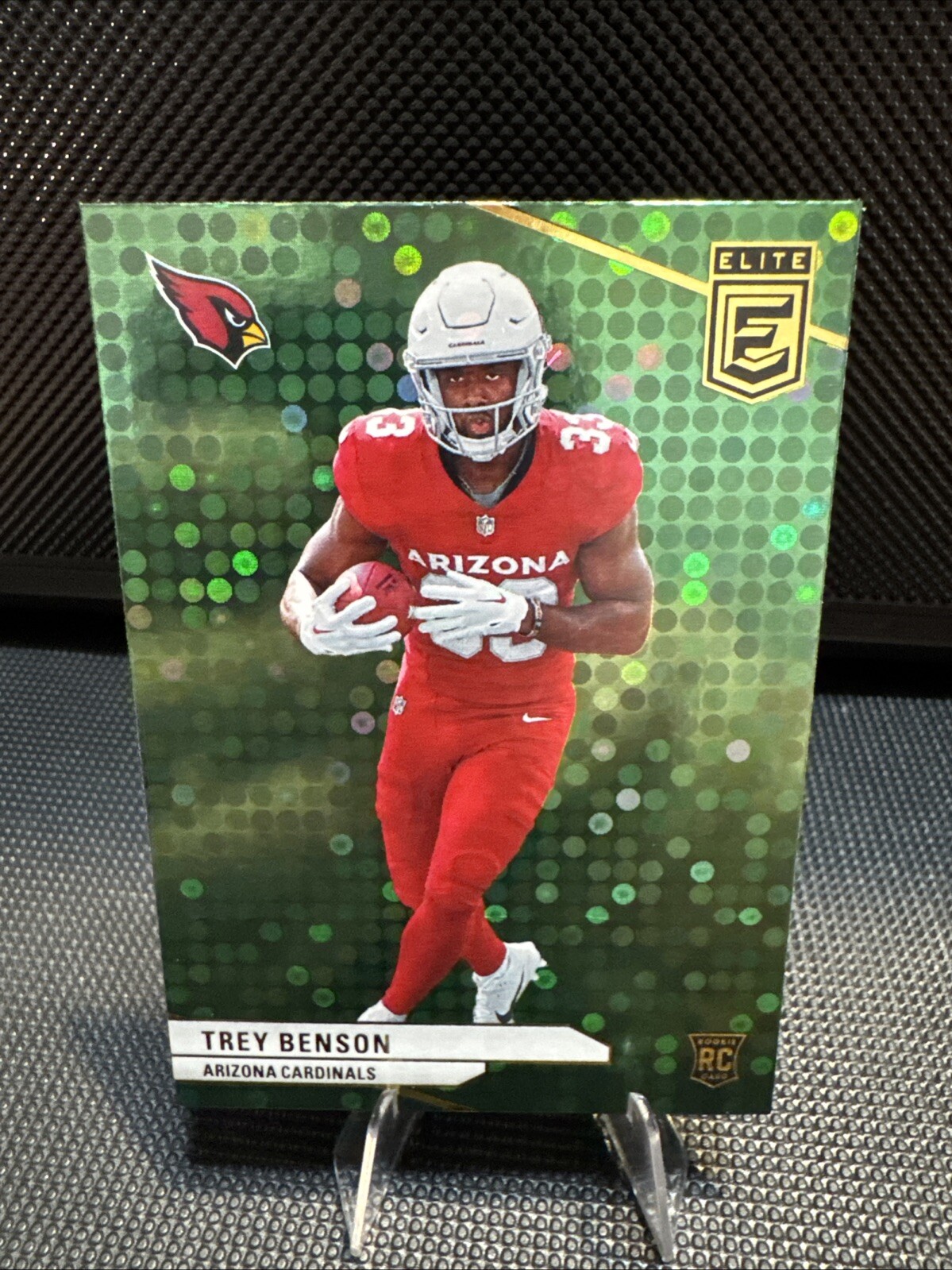 2024 Panini Donruss Elite - Rookies Green Disco #124 Trey Benson (RC)