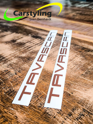 2x Tavascan Sticker 280x15mm Kupfer matt für Cupra Avery Folie