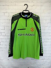 MANCHESTER UNITED 1998 1999 RETRO VINTAGE GOALKEEPER FOOTBALL SHIRT JERSEY SIZEM
