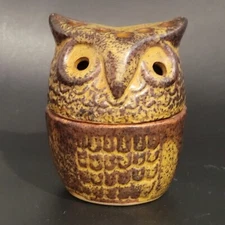 Vintage Ceramic Owl Incense Burner Excellent condition